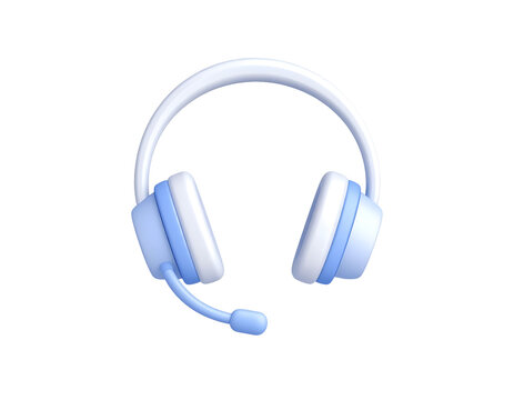 3D Headset Illustration