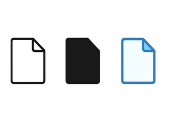 Poster - Simple file icon styles vector illustration for digital design and compose interface