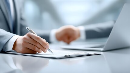 Poster - Financial advisor reviewing a retirement portfolio with a client, documentary photography style