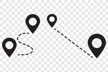 Poster - Location icon. Map pin icon set. location marker. location pin. Map pin icon vector illustration eps 10.