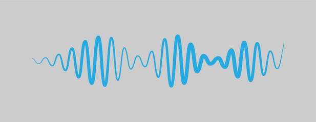 Poster - Sound waves design template. Set of podcast sound waves design. Vector Illustration.
