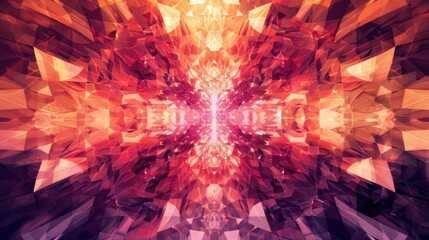 Poster - Modern abstract patterned background with dynamic symmetry
