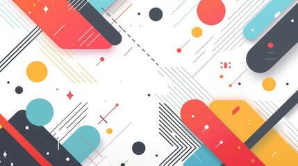 Poster - Modern flat design abstract background