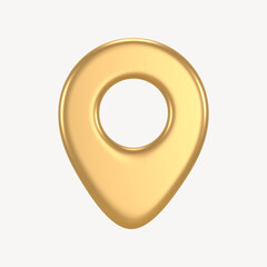 Poster - Location pin icon, 3D rendering illustration