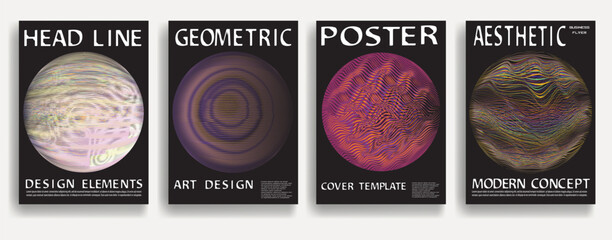 Poster - Modern posters . Vector design composition with various geometric shapes . Abstract contemporary art . Vector art ideal for media, ads, covers, brochures, banners.
