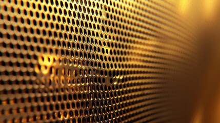Leinwandbilder - Seamless gold metal texture with a golden gradient background, perfect for a textured metallic template, gold, metal