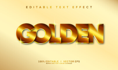 Poster - gold vector text effect with modern style design