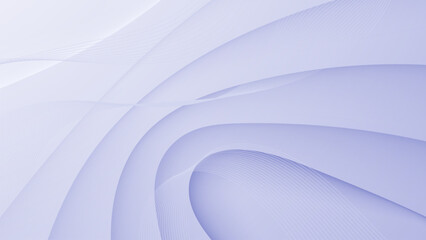 Poster - Abstract White Wave Background with Smooth Lines and Futuristic Design