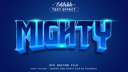 Poster - Mighty text theme, editable text effect.
