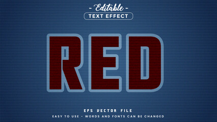 Poster - Blur red text, editable text effect.