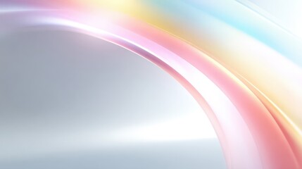 Leinwandbilder - Abstract colorful flowing lines with smooth gradients and modern wave design.