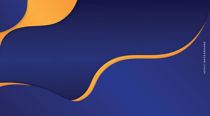 Fototapete - modern dark blue and orange color gradient abstract background