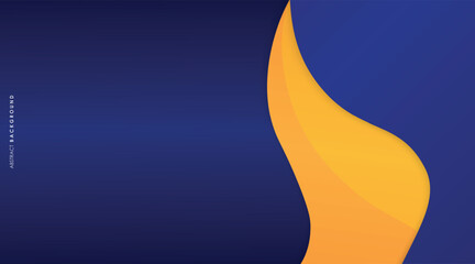 Fototapete - modern dark blue and orange color gradient abstract background