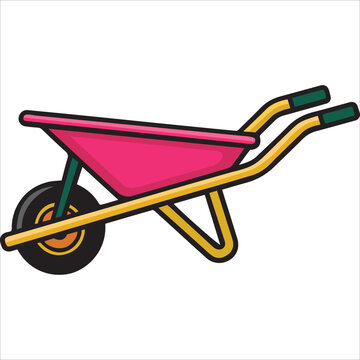 wheelbarrow vector