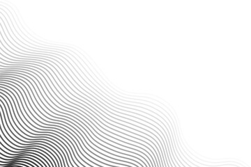 Poster - Abstract wave line pattern with minimalist design