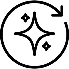 Poster - New freshness indicator outline icon vector