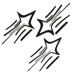 Poster - Speed star icon. Shooting motion symbol. Dynamic spark Vector. Quick energy sign.