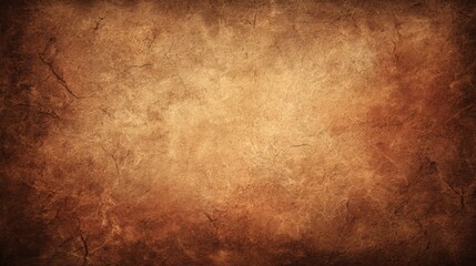 Poster - Vintage textured brown grunge background with aged paper appearance for design.