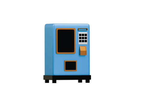 vending machine icon 3d illustration render