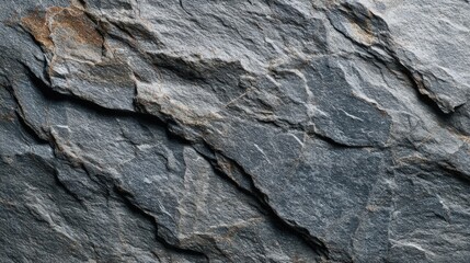 Poster - Textured gray slate stone surface with natural rugged appearance for design and background.
