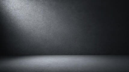 Poster - Long exposure shot of a dark textured wall with soft subtle gradient lighting effect.