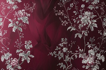 Poster - Whimsical Pink Backdrop with Playful Silver Line Design