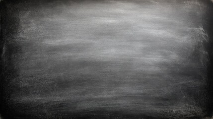 Poster - Empty blackboard with chalk smudges and textured surface for education or presentation use.