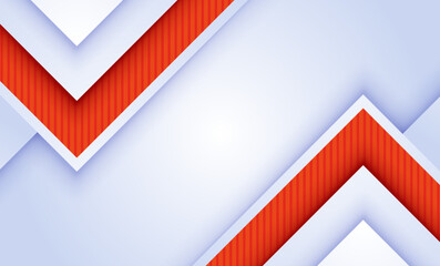 Poster - Red and White Striped Background with Blue Accents and Simple Vector Design