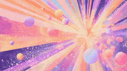 Poster - Vibrant abstract background with colorful explosion of light and energetic shapes.