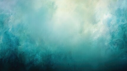 Poster - Abstract textured background with gradient blue green shades and soft lighting.