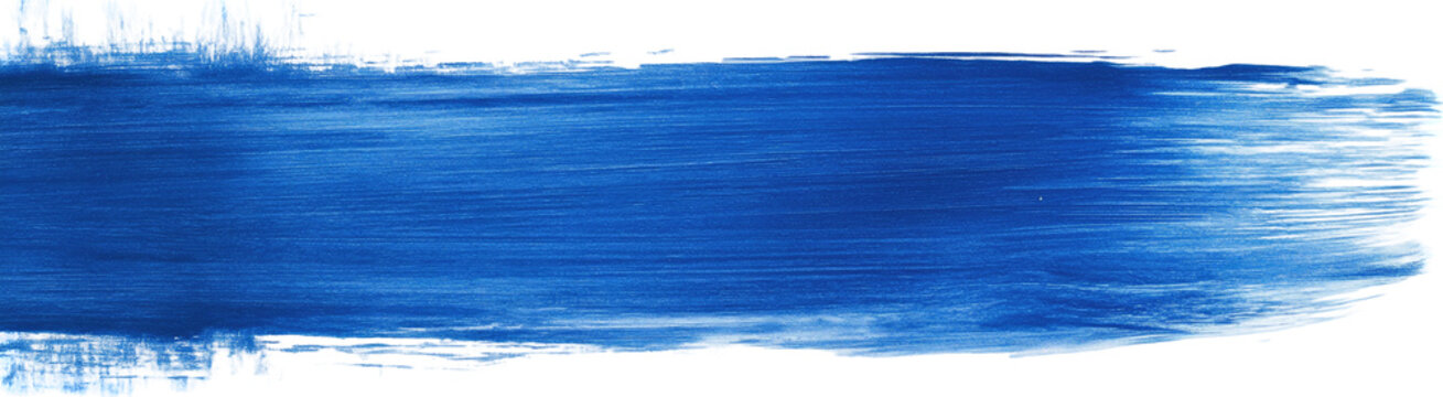 Cobalt Blue Brushstroke