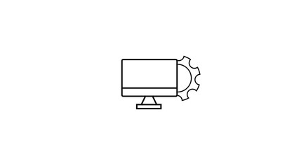 Fototapete - Circular data flow concept featuring folders connected by a dotted line illustrating network or cycle