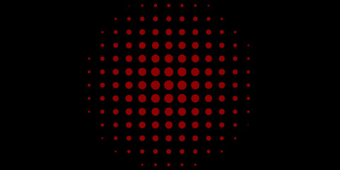 Fototapete - Abstract Modern gradient black and red background with halftone dots pattern design. Vector illustration abstract technology. Background with monochrome dotted texture. Polka dot pattern template