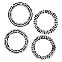 Poster - Interminable loop pattern. Abstract twisting configurations. Continuous shape representation. Vector infinity symbol.