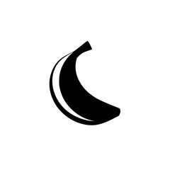 Poster - Banana silhouette pictogram set in vector style showcasing minimalistic icons for design purposes