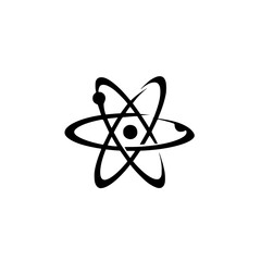 Poster - Vector icons set featuring various silhouettes of scientific concepts and symbols used in educational materials