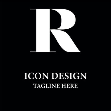 R letter logo icon design