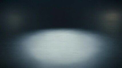 Poster - A dark blue abstract background features a gradient texture with a spotlight effect