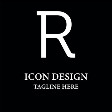 R logo vector Initials letter R logo design