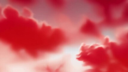 Poster - A vibrant red abstract background with a soft gradient and blurred texture