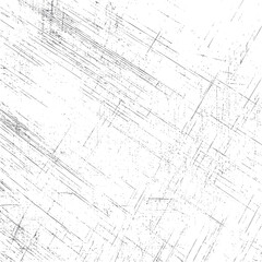 Poster - Diagonal grunge scratch texture vector overlay. Abstract cross line pattern with distressed sketch effect for vintage background and surface art.
