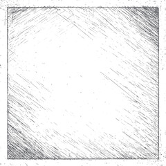 Poster - Diagonal grunge line texture vector background. Distressed sketch style pattern with scratch shading effect for abstract retro design element art.
