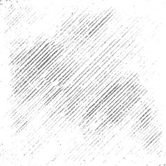 Poster - Diagonal grunge line texture vector background. Distressed sketch style pattern with scratch shading effect for abstract retro design element art.
