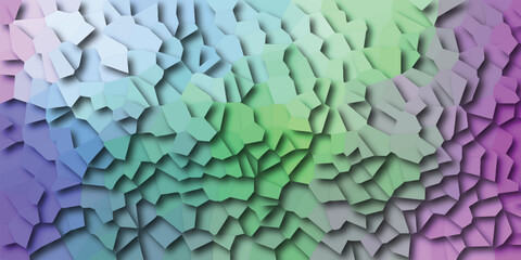 Aufkleber - Abstract geometric background with soft color transitions and cell like structure forming a modern pattern