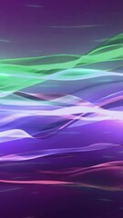 Poster - Animation of neon trails moving on black background