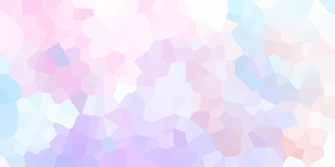 Poster - Beautiful multicolor and white crystallized polygon background. abstract light stone tile pattern. modern wallpaper, trendy simple minimal geometric pastel background vector abstract mosaic backdrop.