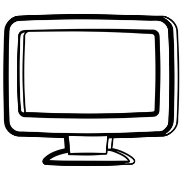 Desktop Monitor Icon Vector