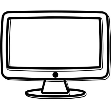 Desktop Monitor Icon Vector