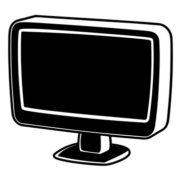 Desktop Monitor Icon Vector