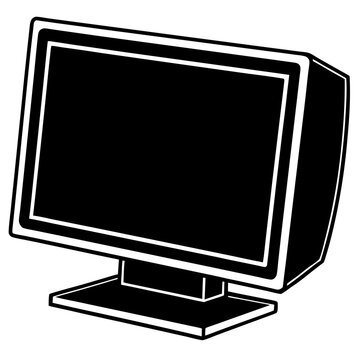 Desktop Monitor Icon Vector